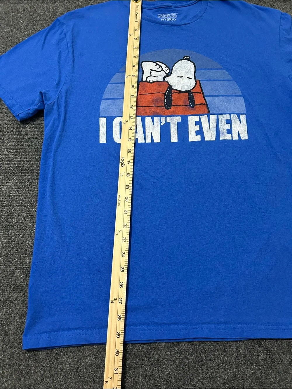 Peanuts Kids Blue Swim Coverup with Snoopy Graphic and Orange Doghouse